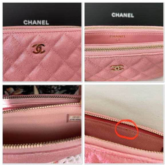 Chanel Pink Iridescent Clutch with Chain - Picture 12 of 14
